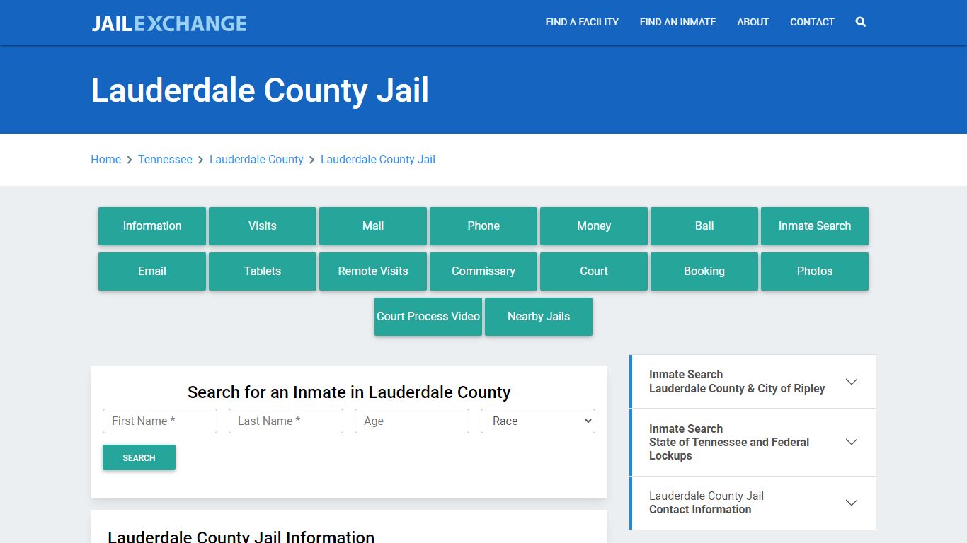 Lauderdale County Jail Roster Lookup, TN, Inmate Search